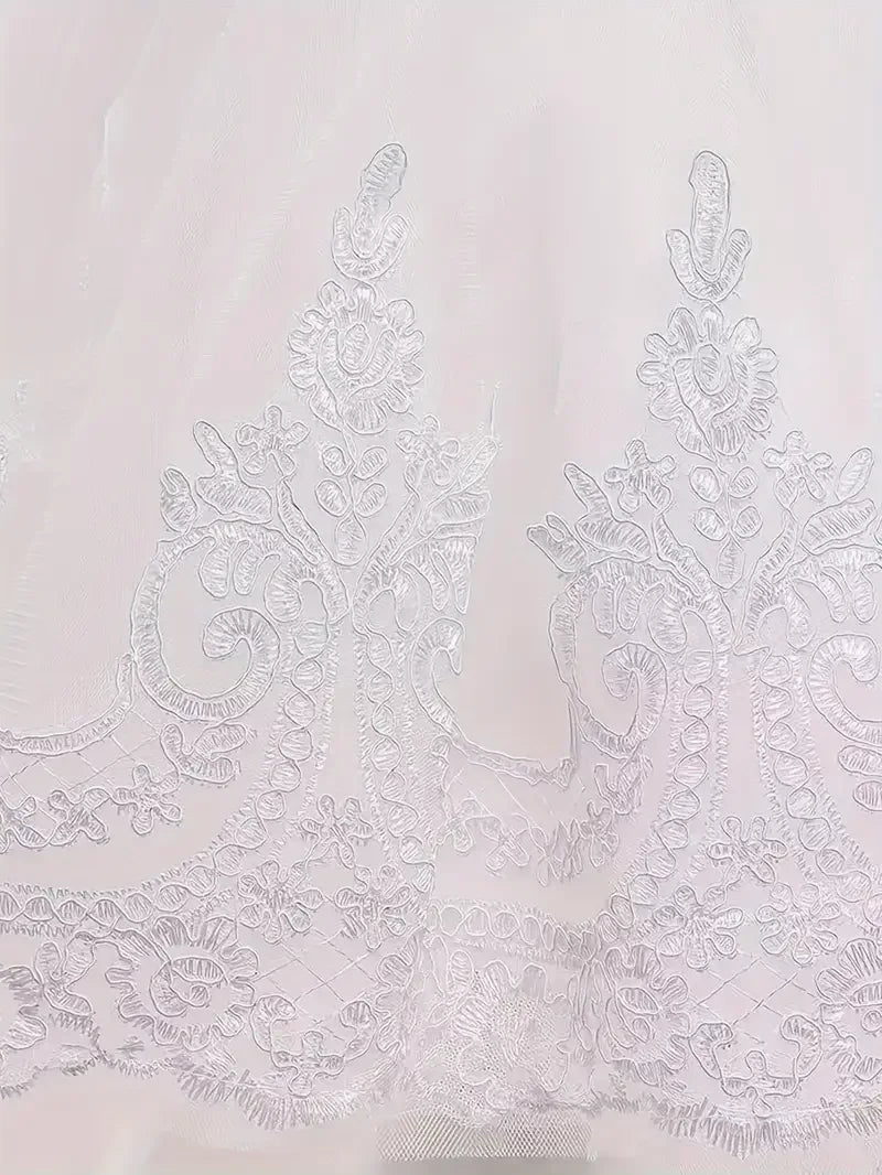 Vestido de Gala de Encaje y Tul para Bebé Niña: Bautizo y fiesta (0-24M)