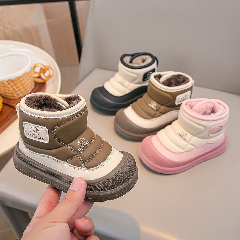 Botas Infantiles Impermeables y Cálidas con Felpa (12M-5T)