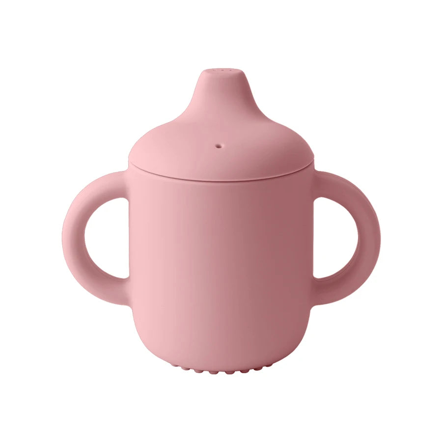 Taza de Entrenamiento de Silicona 180ml | Asas Fáciles, Antiderrame | Apta para Microondas/Lavavajillas
