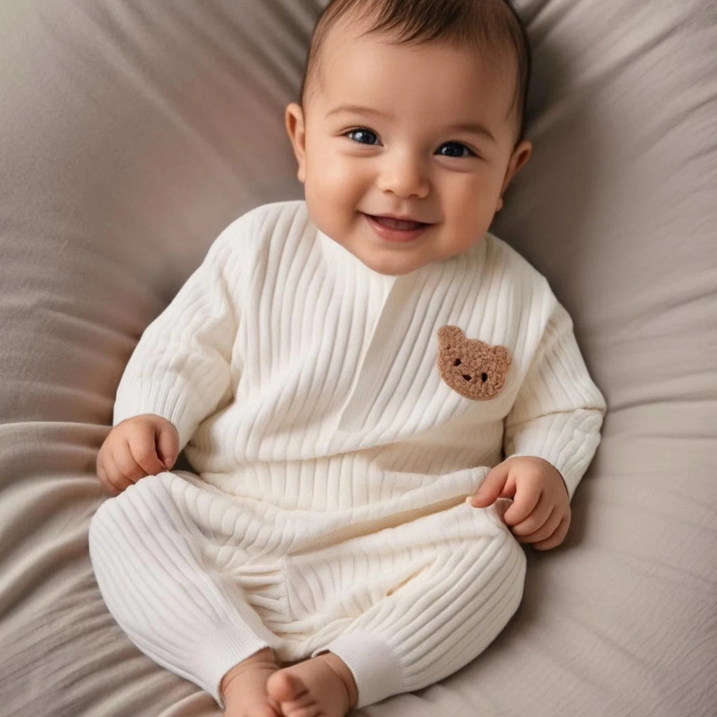Mameluco Básico de Algodón estilo "Lounge" (0-24M)