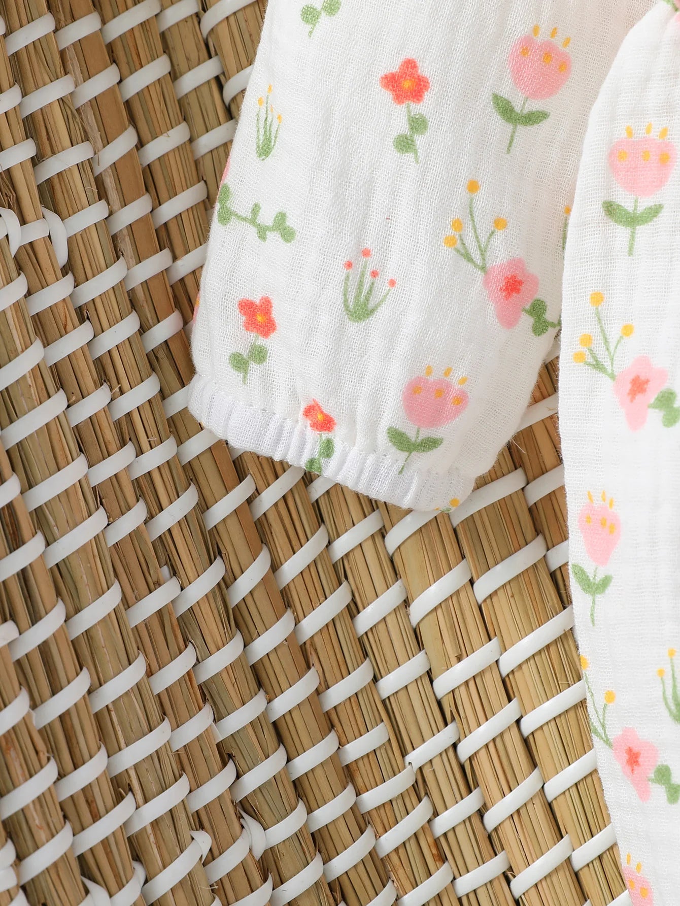Mameluco Floral con Diadema (0-6M)