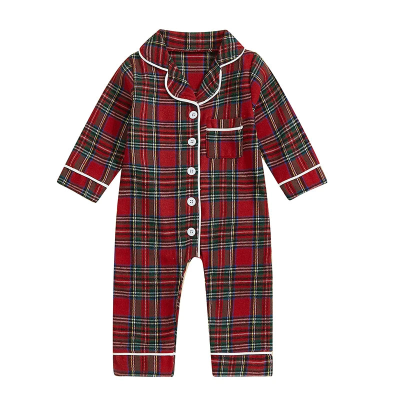 Pijama Navideña a Cuadros (0-18M)