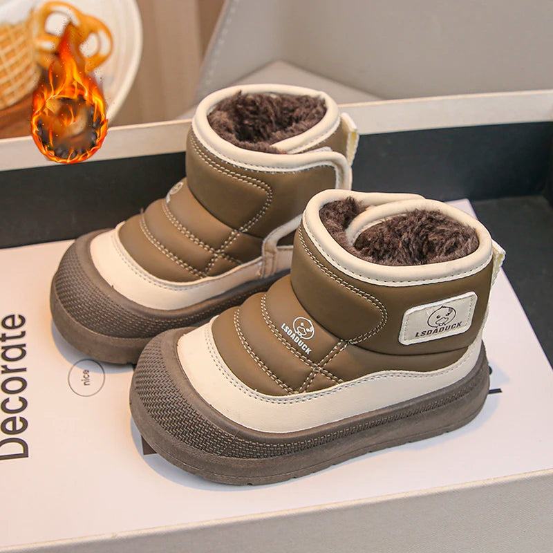 Botas Infantiles Impermeables y Cálidas con Felpa (12M-5T)