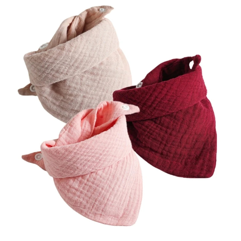 Set de 3 Baberos de Muselina | Súper Suaves y Absorbentes