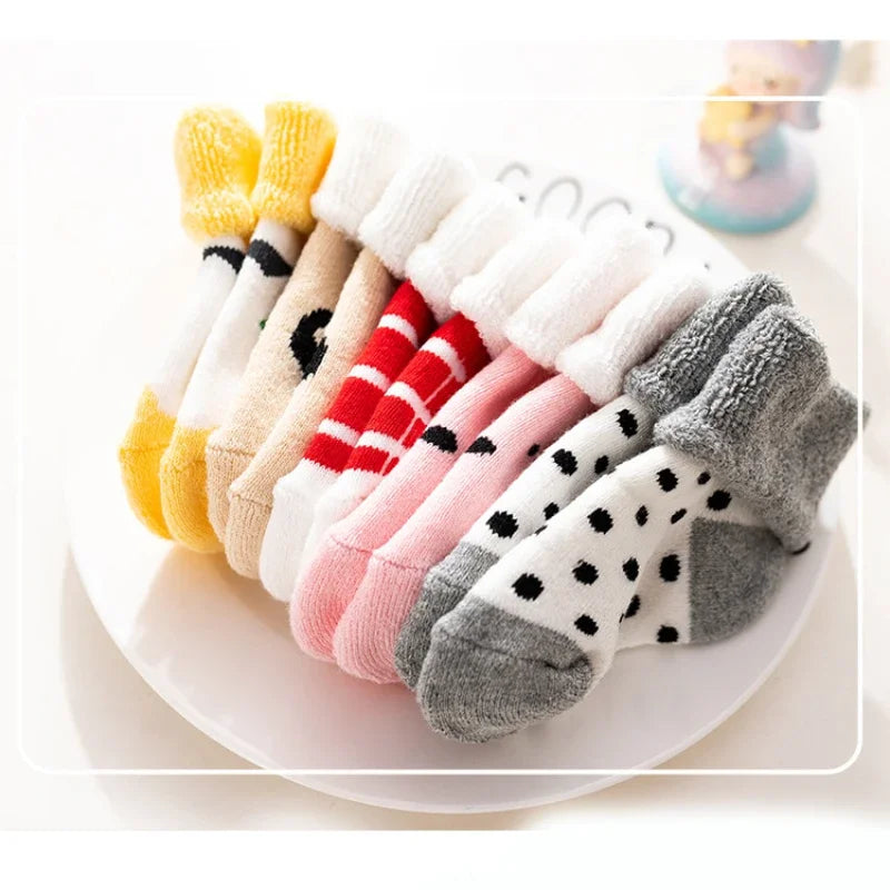 Pack 5 Pares de calcetines antideslizantes de Bebé (0-3T)