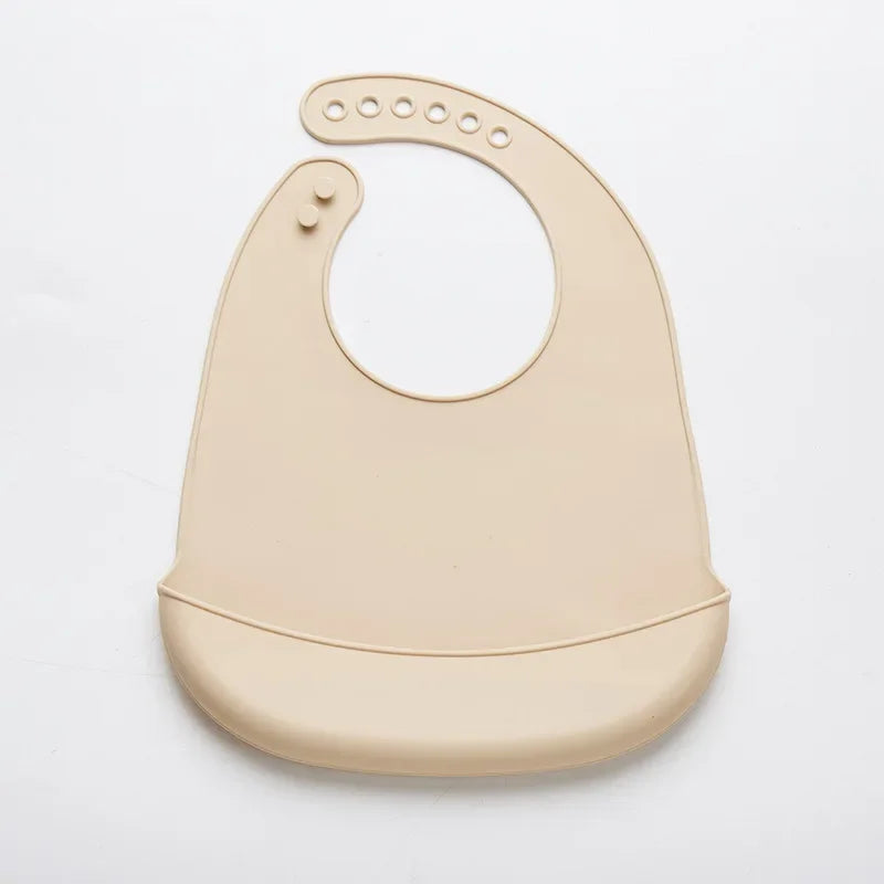 Babero de Silicona  |  Impermeable y Recolector