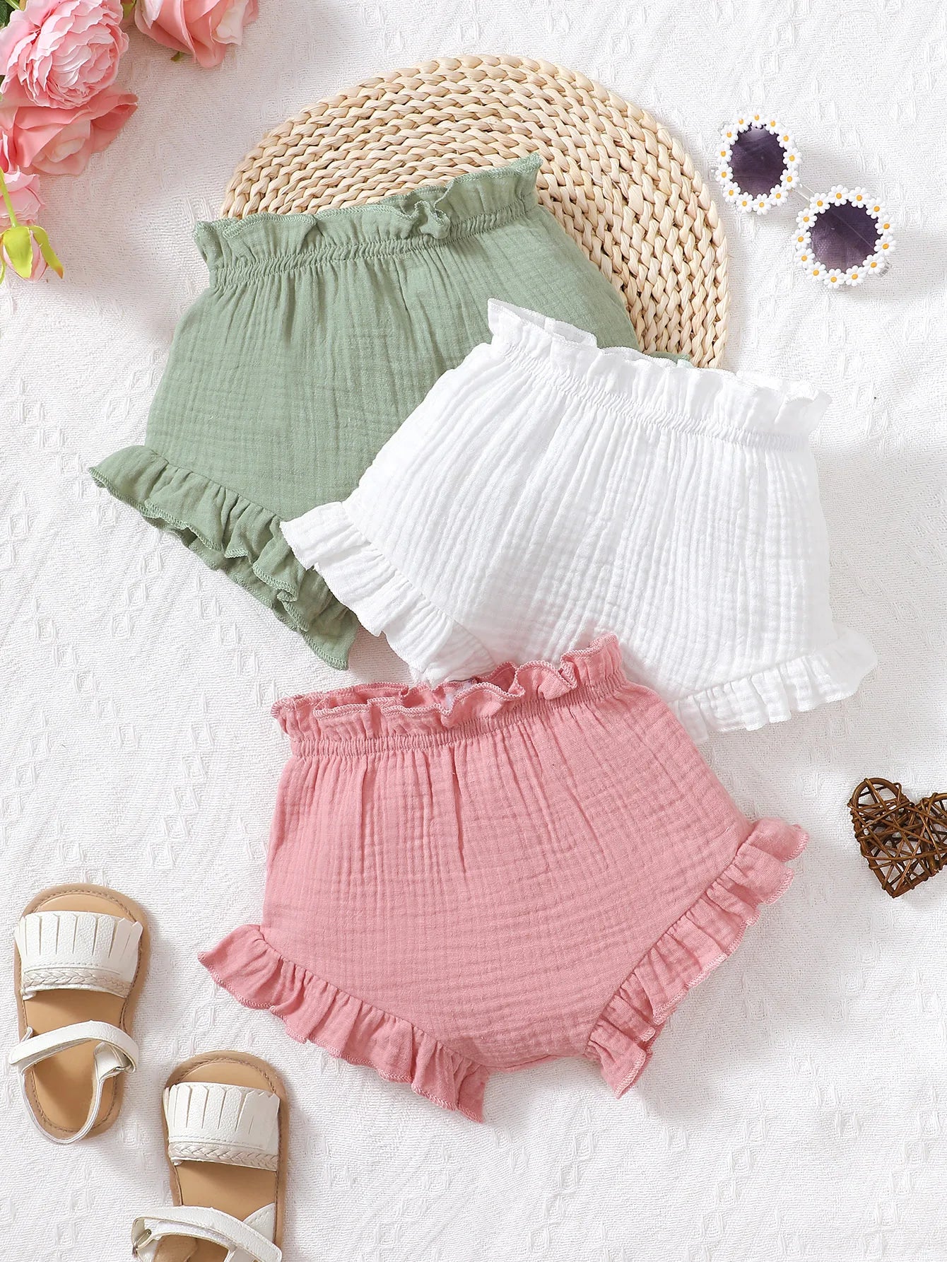 Calzoneros "Pura Ternura" – Estilo y Suavidad para tu Bebé 3 piezas (6M-3T)
