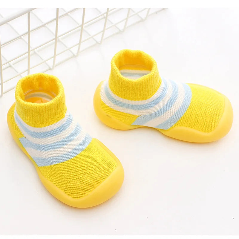 Calceta-Zapato para Primeros Pasos - Suela de Goma Antideslizante (0-24M)