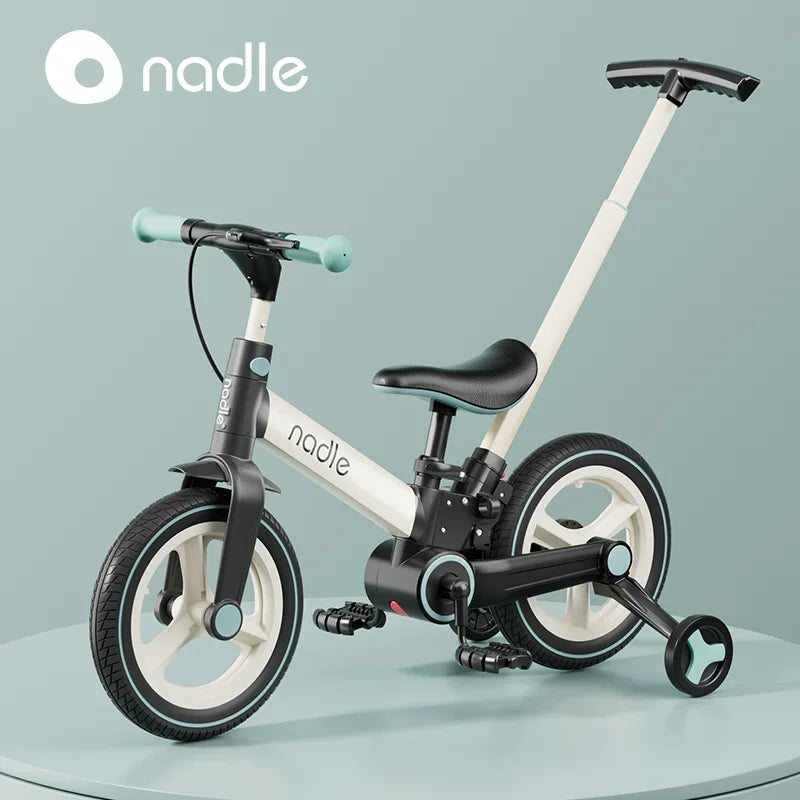 Bicicleta Multifuncional 5 en 1 (2-6 Años) – ¡Sin Cadena y Plegable!