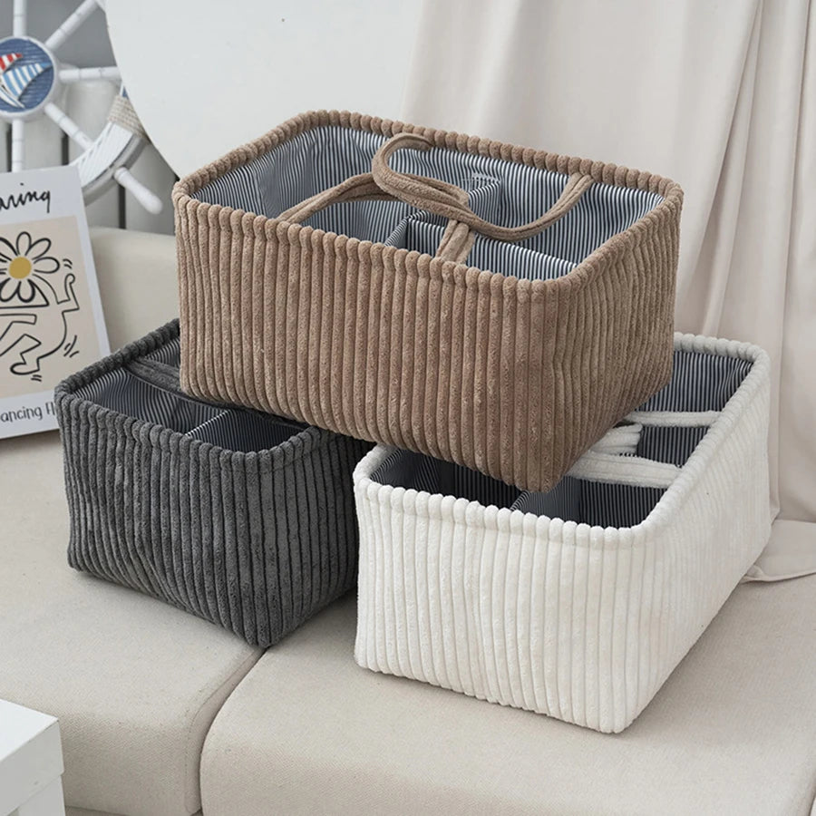 Cesta Organizadora Portátil de Productos para Bebés | Caddy de Pañales Esencial