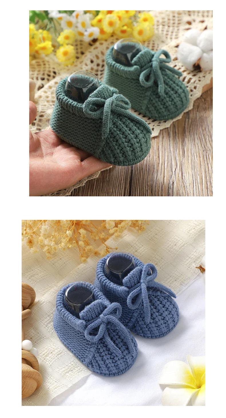 Zapatitos Tejidos para Recién Nacidos-18M | Calidez y Ternura
