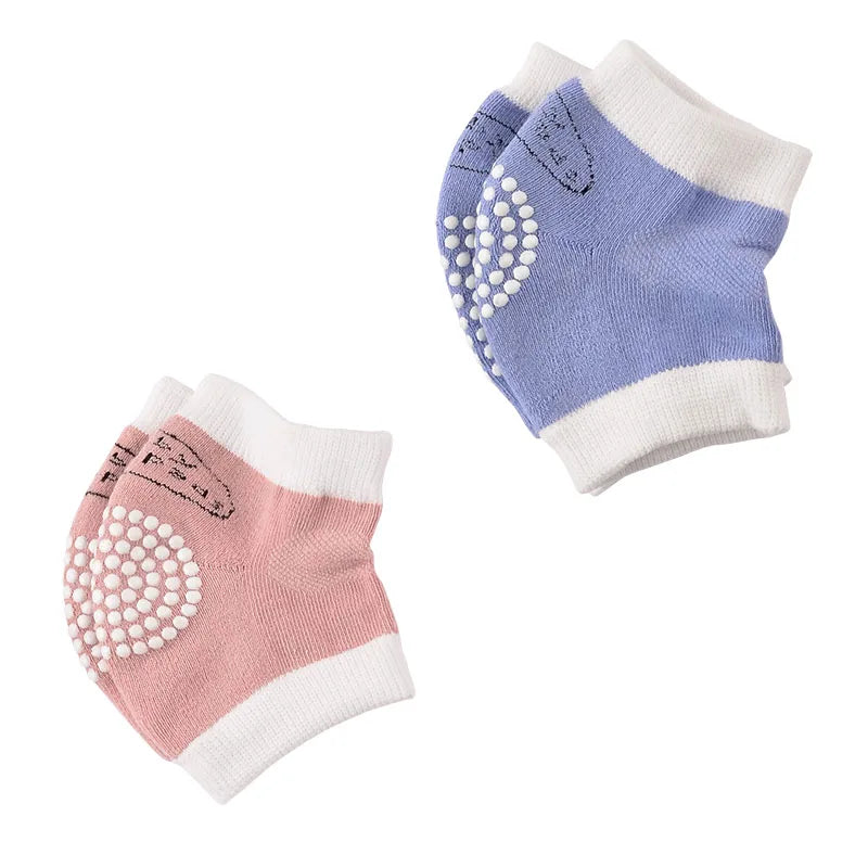 Rodilleras de Gateo Anti-Golpes para Bebé: Algodón Transpirable (0M-3T)