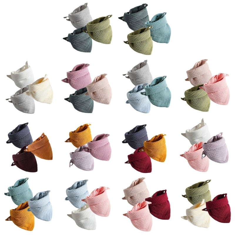 Set de 3 Baberos de Muselina | Súper Suaves y Absorbentes