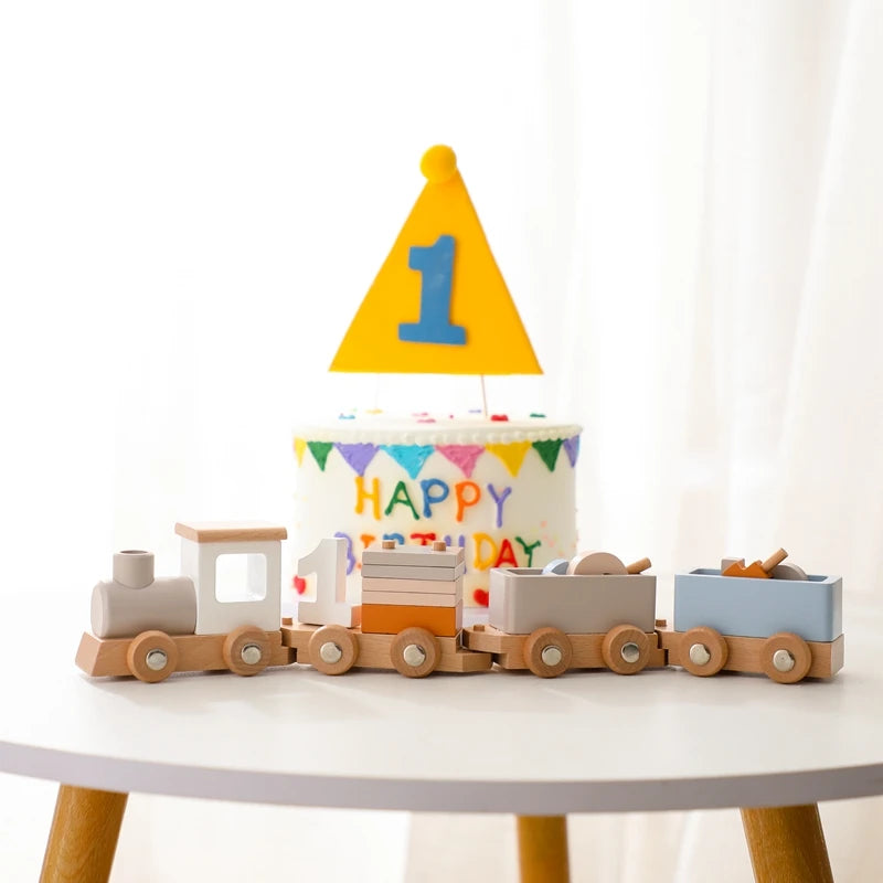 Tren y avión de Madera Didácticos Montessori - Juguete de Aprendizaje