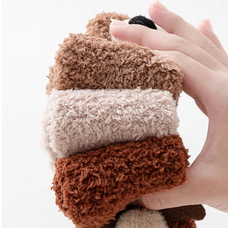 Calcetines de Perrito para Bebé | Cálidos y Antideslizantes  (12M-3T)