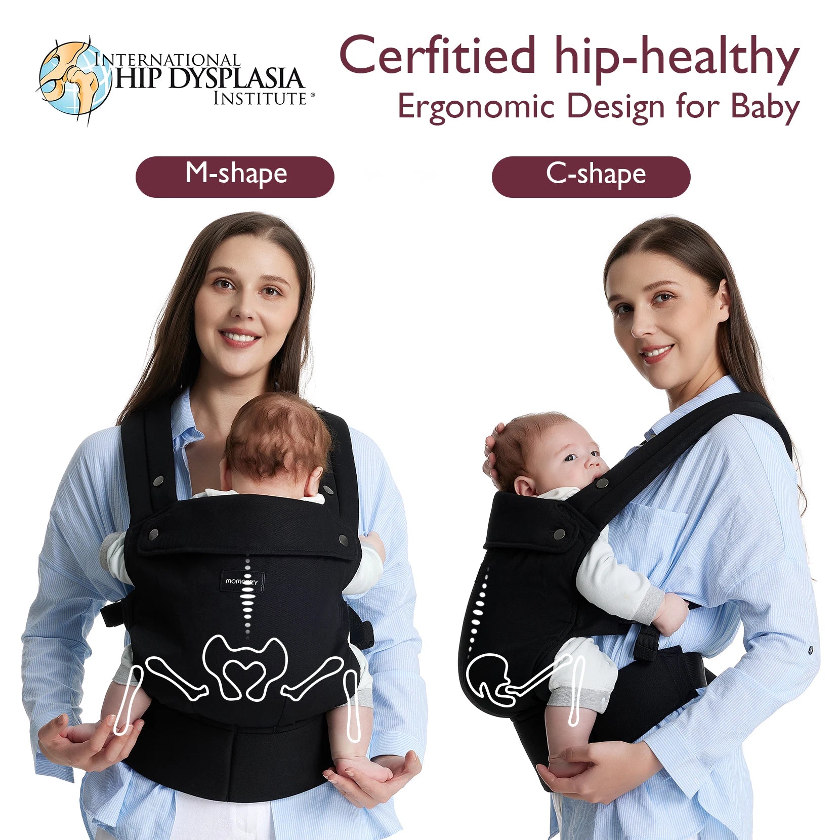 Mochila Portabebés Momcozy Ergonómica | Súper Cómoda y Ligera