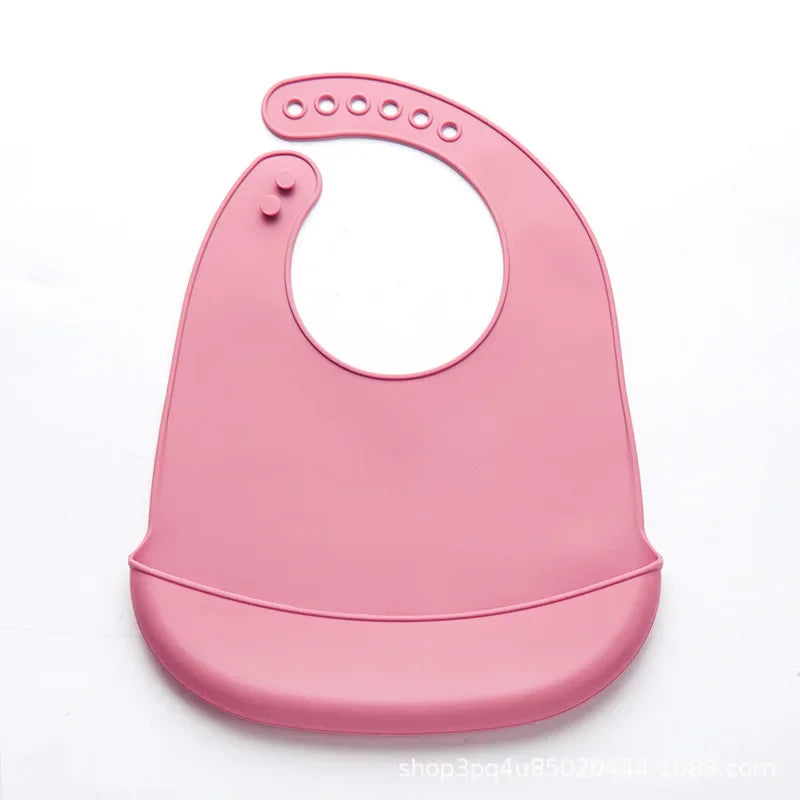 Babero de Silicona  |  Impermeable y Recolector