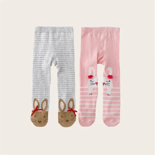 Set de 2 Pantimedias de Algodón para Bebé (0-12M)