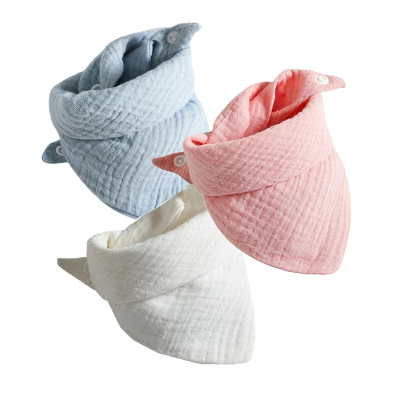 Set de 3 Baberos de Muselina | Súper Suaves y Absorbentes
