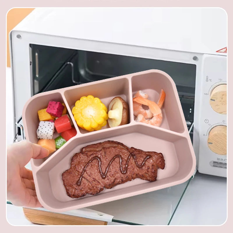 Caja Bento de Silicona  |  Compartimentos a Prueba de Fugas