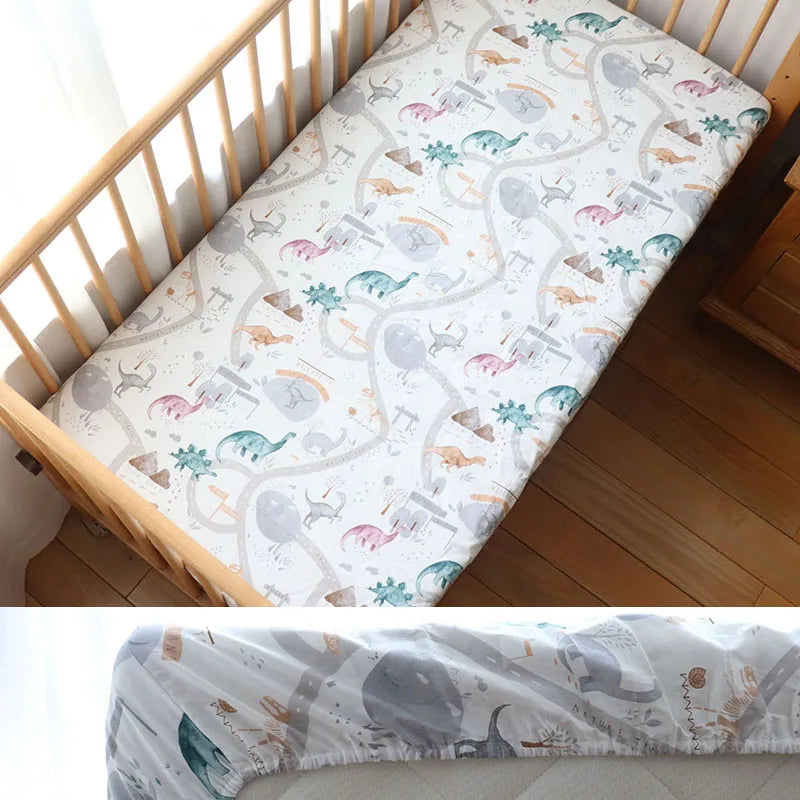 Sábana/Funda Protectora Ajustable para Colchón de Cuna (130x70 cm)