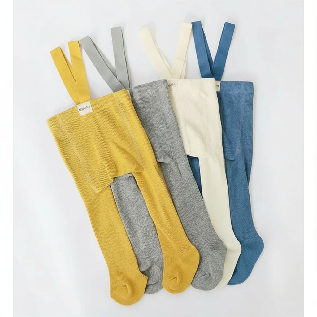 Pantimedias con Tirantes para Bebé (Unisex) (0-3T)