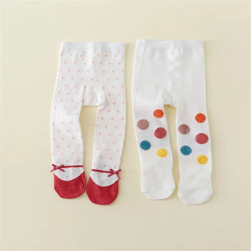 Set de 2 Pantimedias de Algodón para Bebé (0-12M)
