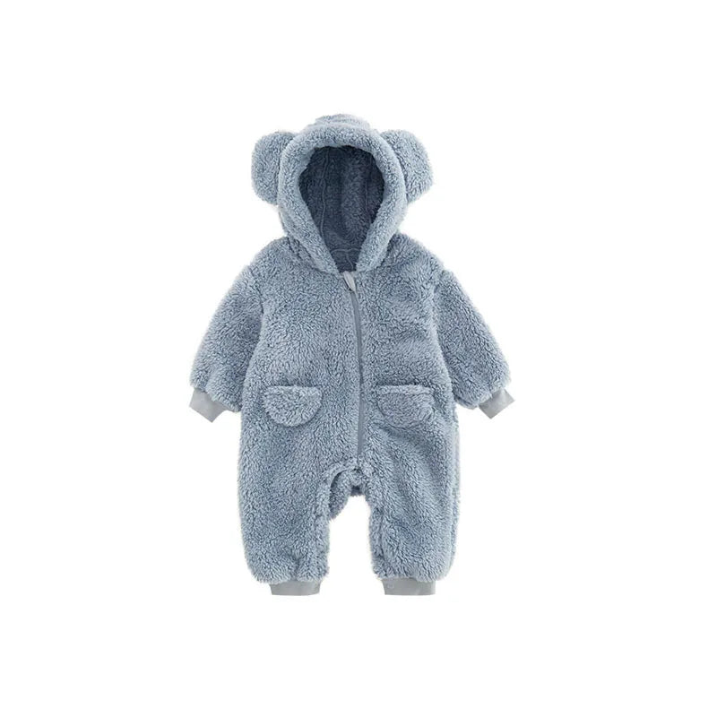 Mameluco de Lana Cálida con Capucha  (0-24M)