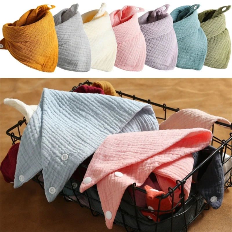 Set de 3 Baberos de Muselina | Súper Suaves y Absorbentes