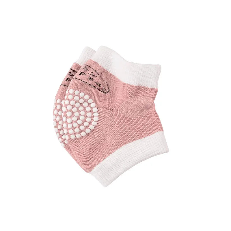 Rodilleras de Gateo Anti-Golpes para Bebé: Algodón Transpirable (0M-3T)