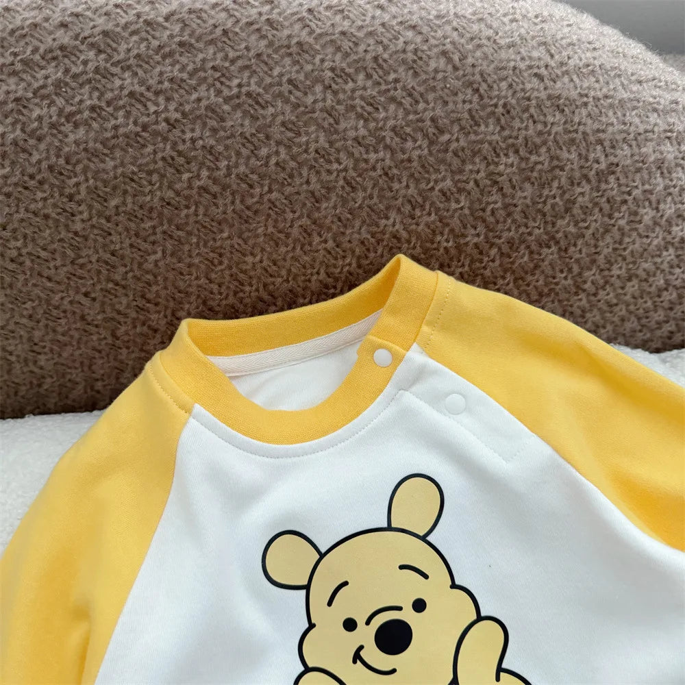 Mameluco de Algodón y accesorios Winnie The Pooh | Manga Larga y Estilo Lindo (6-18M)
