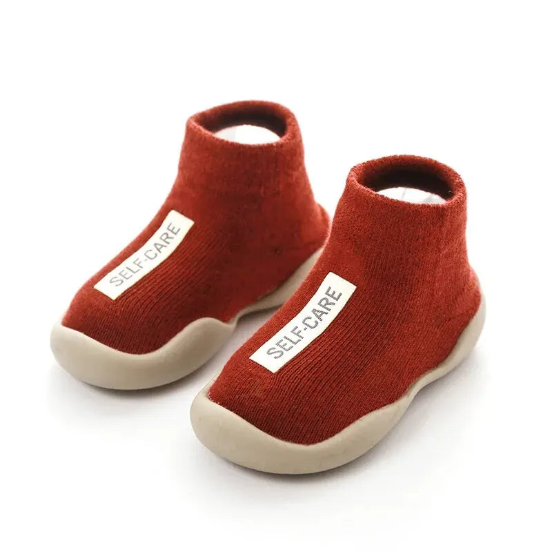 Calceta-Zapato para Primeros Pasos - Suela de Goma Antideslizante (0-24M)