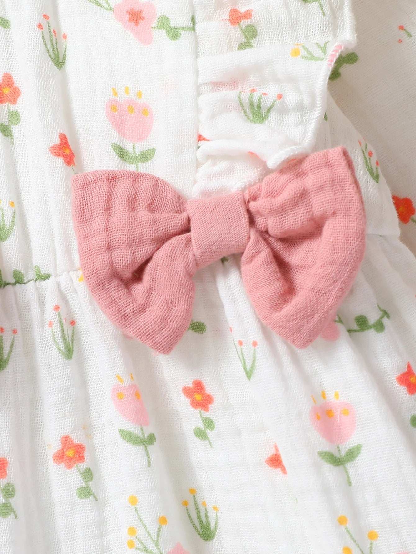 Mameluco Floral con Diadema (0-6M)