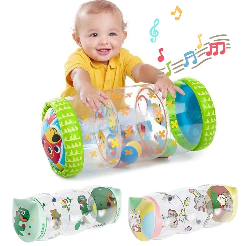 Rodillo Inflable para Gatear | Juguete de Estimulación y Desarrollo Motor