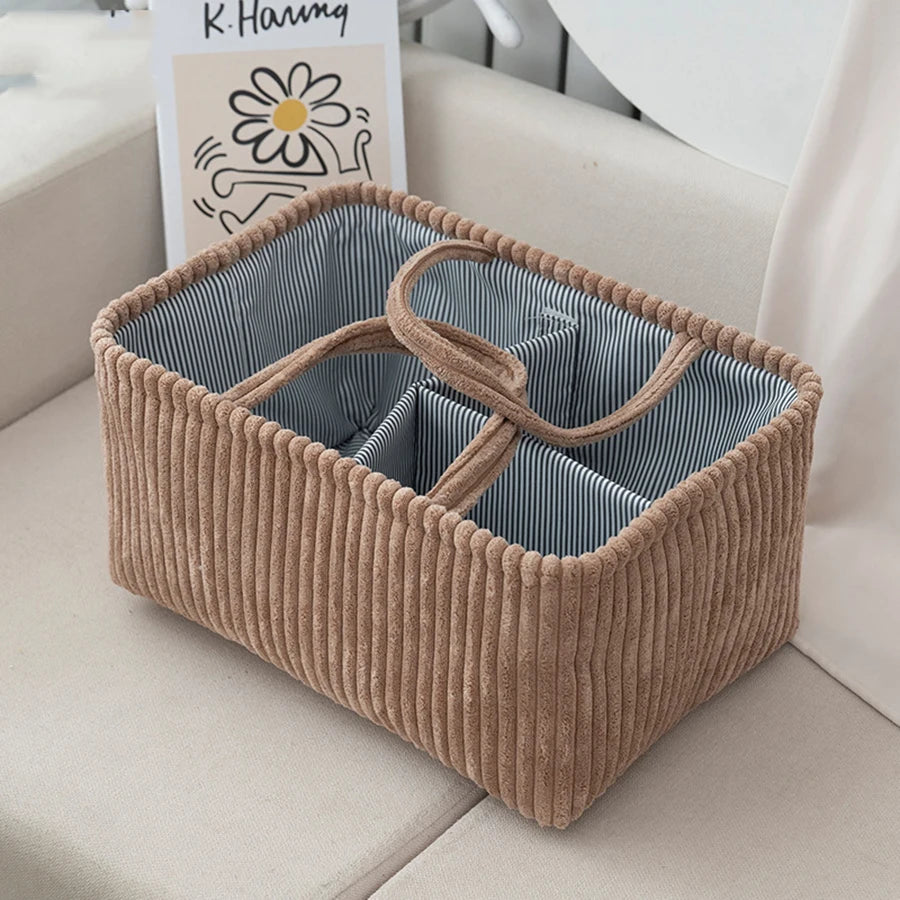 Cesta Organizadora Portátil de Productos para Bebés | Caddy de Pañales Esencial