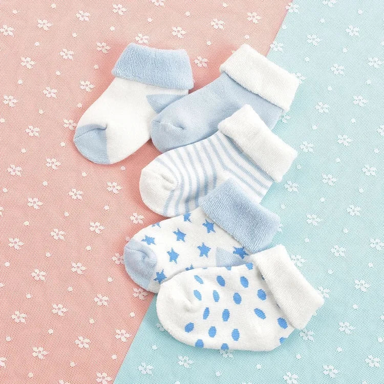 Pack 5 Pares de calcetines antideslizantes de Bebé (0-3T)