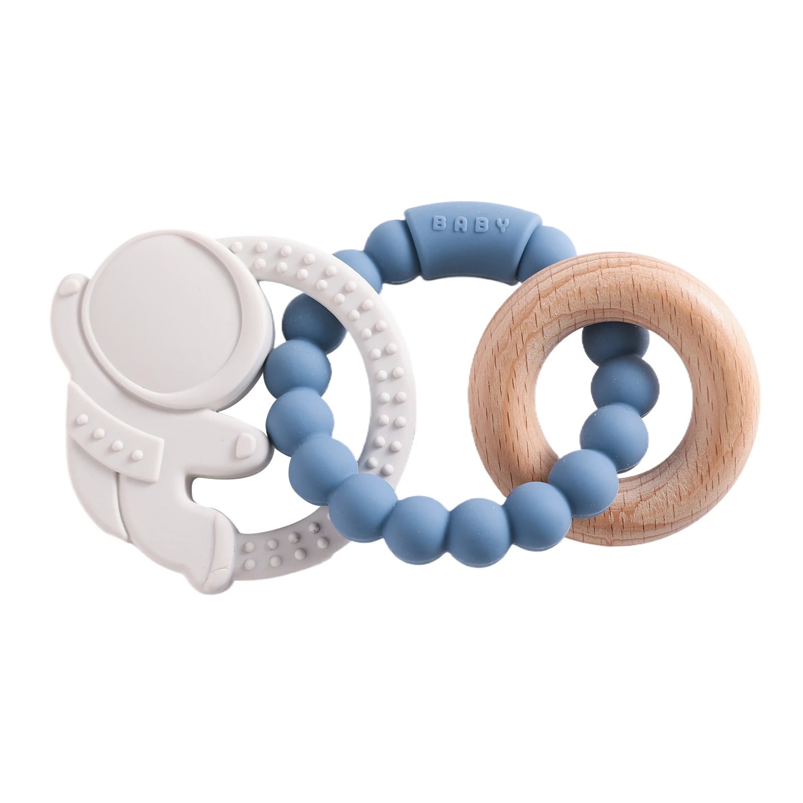 Pulsera Mordedora de Silicona (Doble Anillo) | Alivio Inmediato de la Dentición