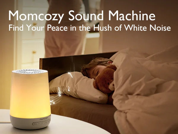 Máquina de Ruido Momcozy Smart | 34 Sonidos, Luz Nocturna RGB y Control Remoto por Aplicación (Wi-Fi)