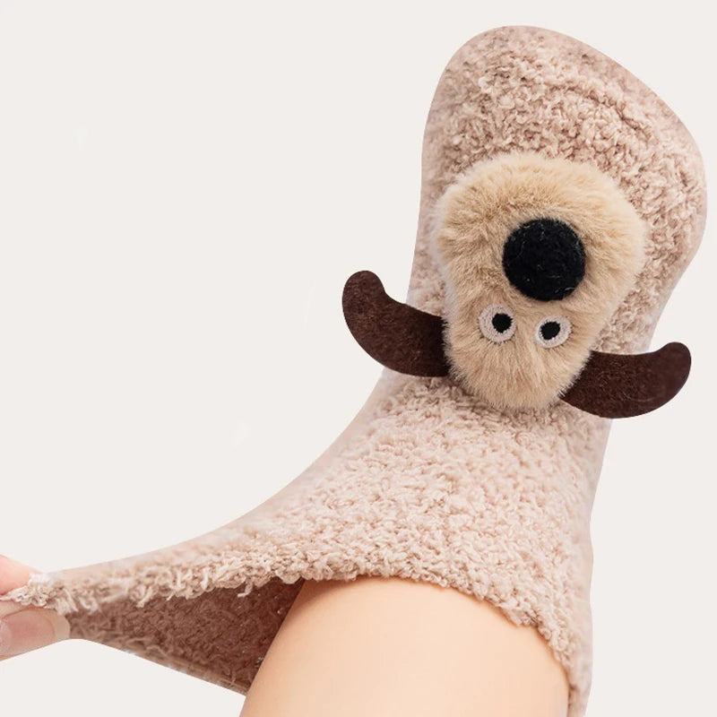 Calcetines de Perrito para Bebé | Cálidos y Antideslizantes  (12M-3T)
