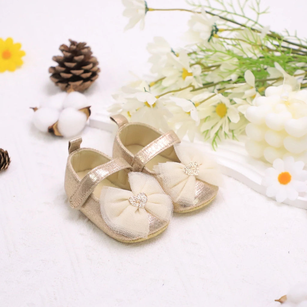 Zapatos con Moño de encaje Princesa para Primeros Pasos (0-18M)
