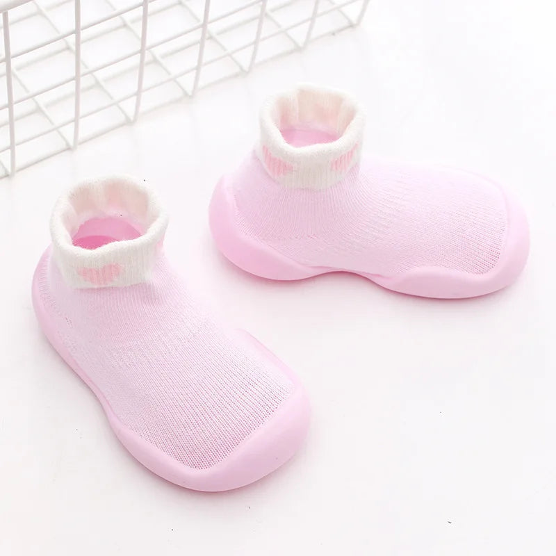 Calceta-Zapato para Primeros Pasos - Suela de Goma Antideslizante (0-24M)
