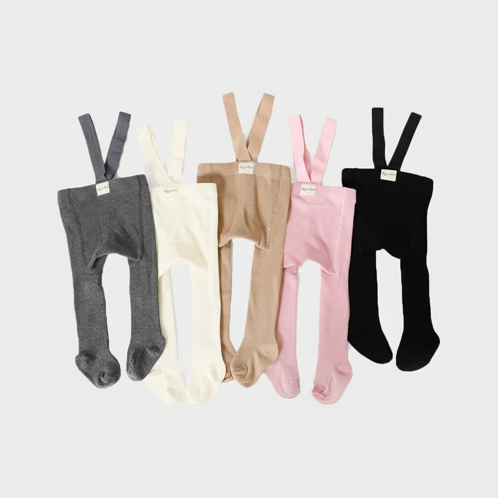 Pantimedias con Tirantes para Bebé (Unisex) (0-3T)