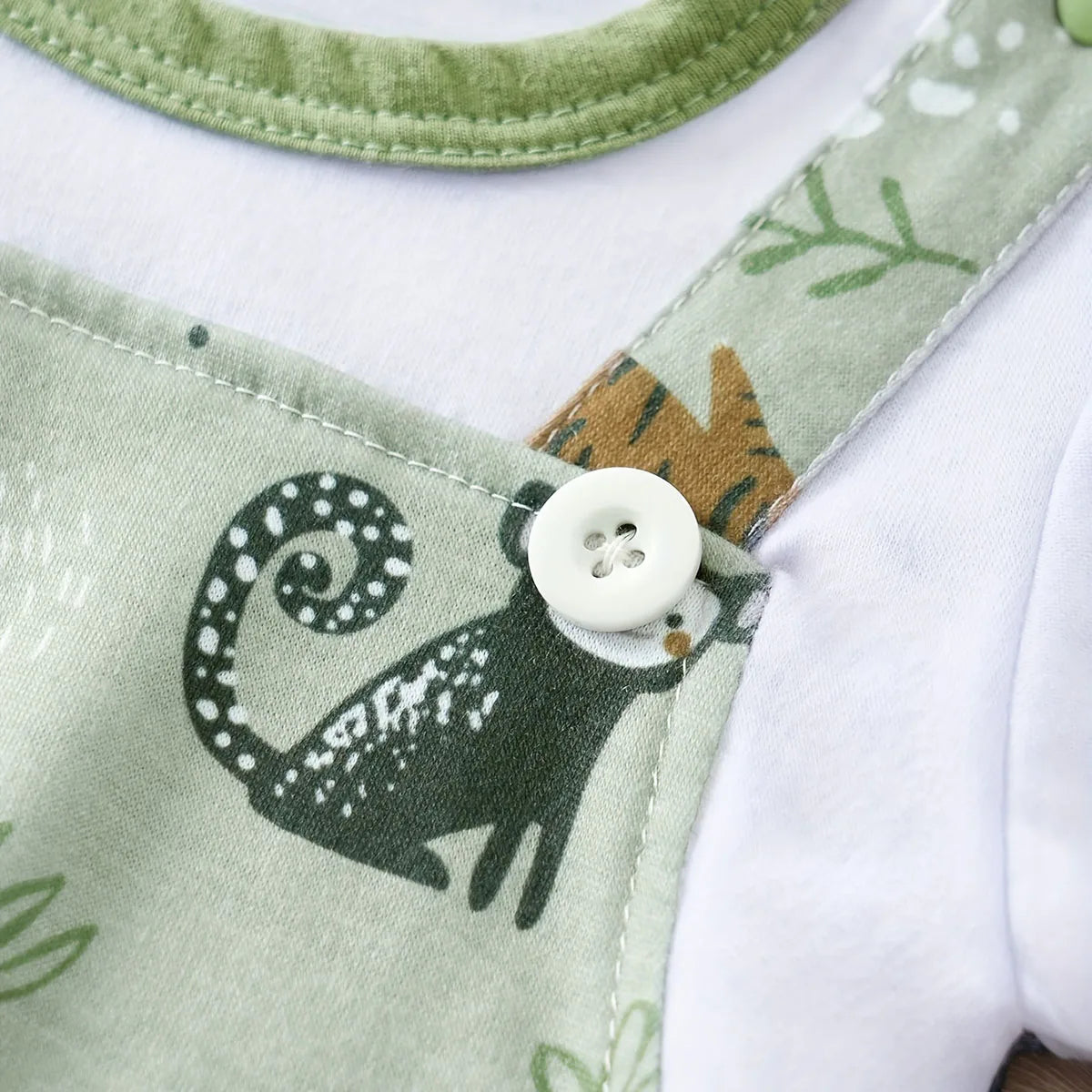 Mameluco "Mi Pequeño Zoo" con Estampado de Animales  (0-18M)