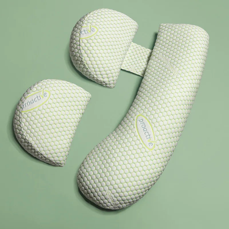 Almohada de Embarazo Multifuncional | Soporte Lumbar Ajustable, Relleno Anti-Ácaros (2 Estilos Disponibles)
