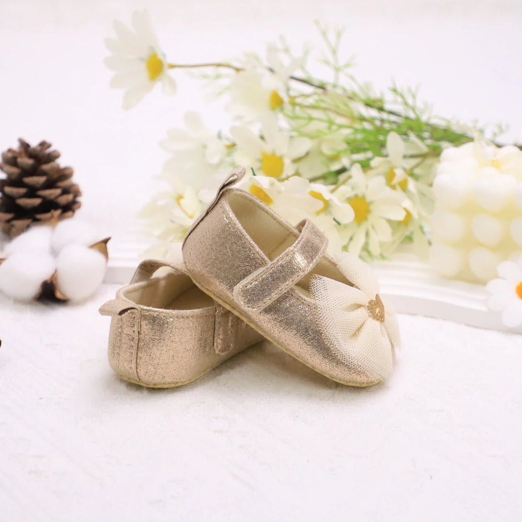 Zapatos con Moño de encaje Princesa para Primeros Pasos (0-18M)