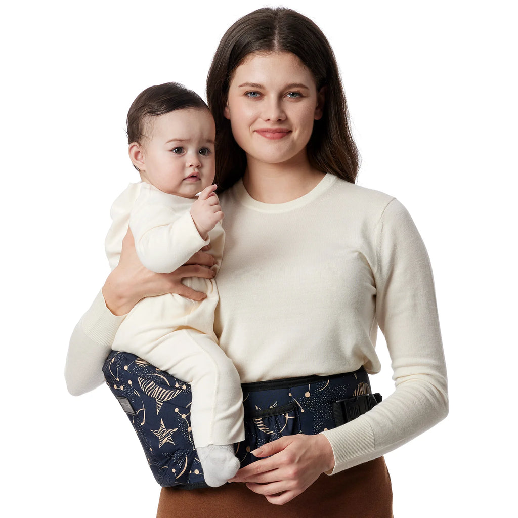 Portabebés Momcozy con Asiento de Cadera | Diseño Ergonómico y Protección 3D