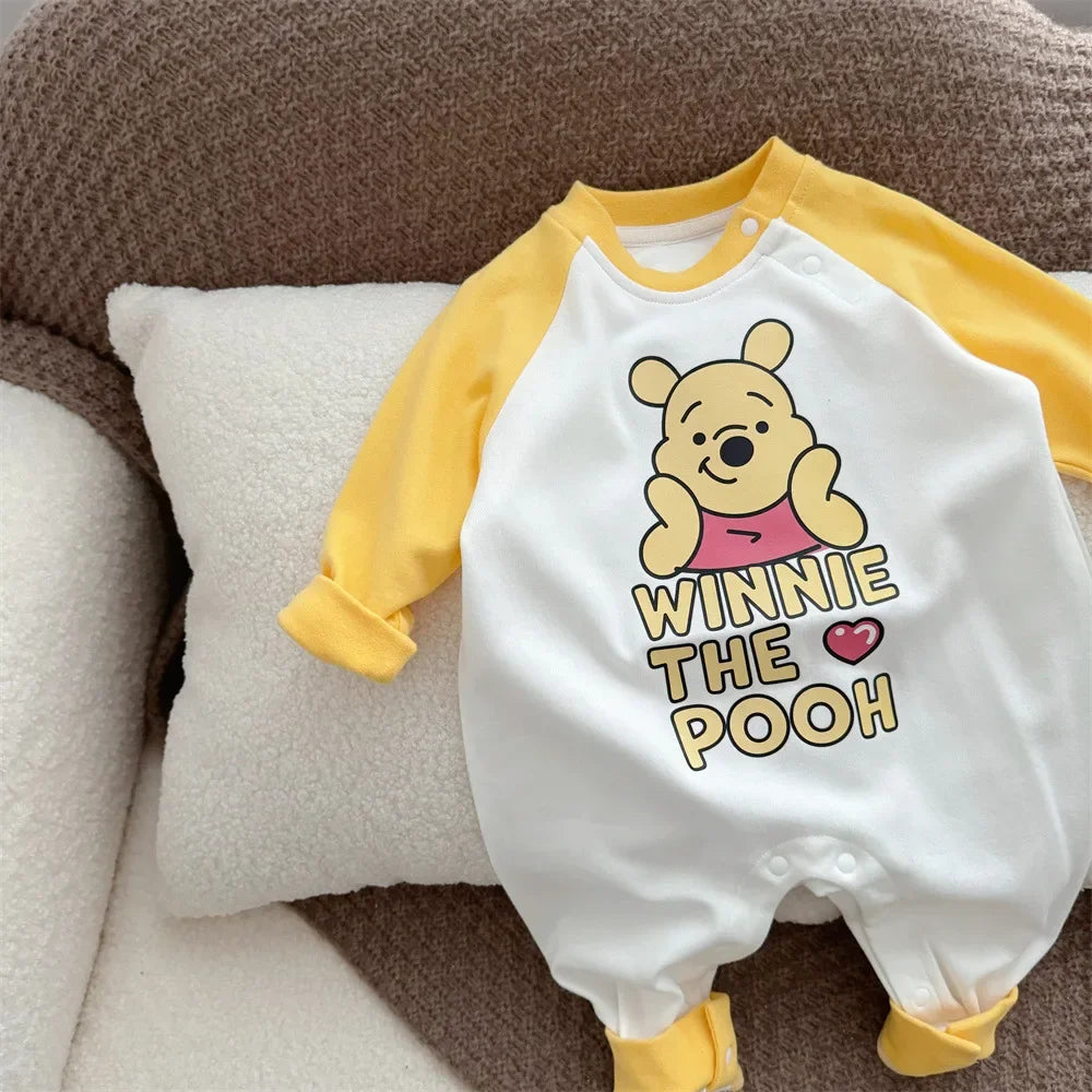 Mameluco de Algodón y accesorios Winnie The Pooh | Manga Larga y Estilo Lindo (6-18M)