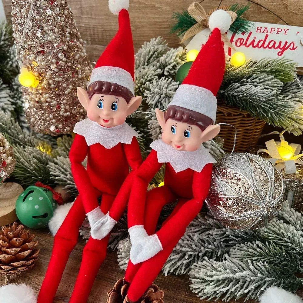 Duendes Navideños de Felpa - El Juguetón Decorador de Casa