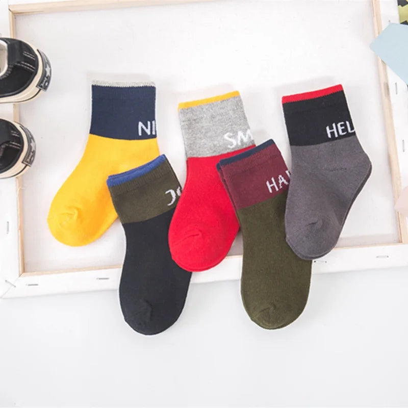 Set de 5 Pares de Calcetines divertidos de Algodón (0-6T)
