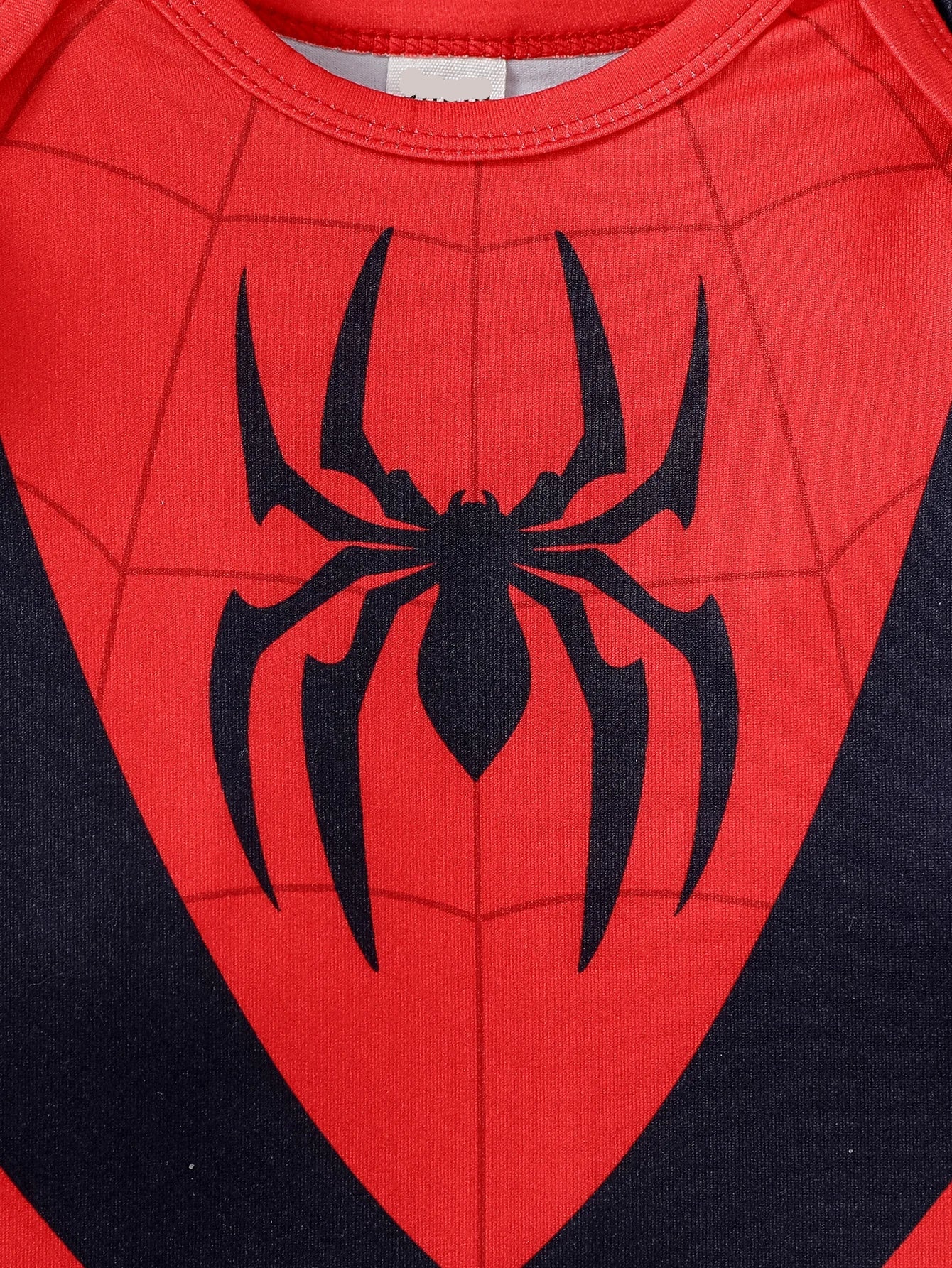 Conjunto "Cool Spider" Pañalero y Gorro(0-9M)